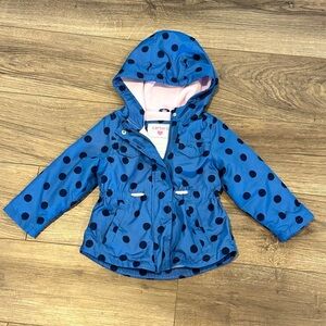 EUC Toddler Girls 2T Midweight Fleece Lined Anorak Coat Jacket by Carter’s